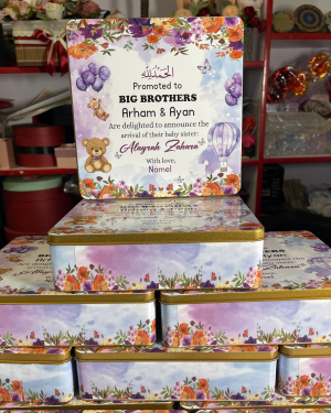 Baby Announcement Sweet Tin Box